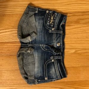 Miss Me blue jean shorts
